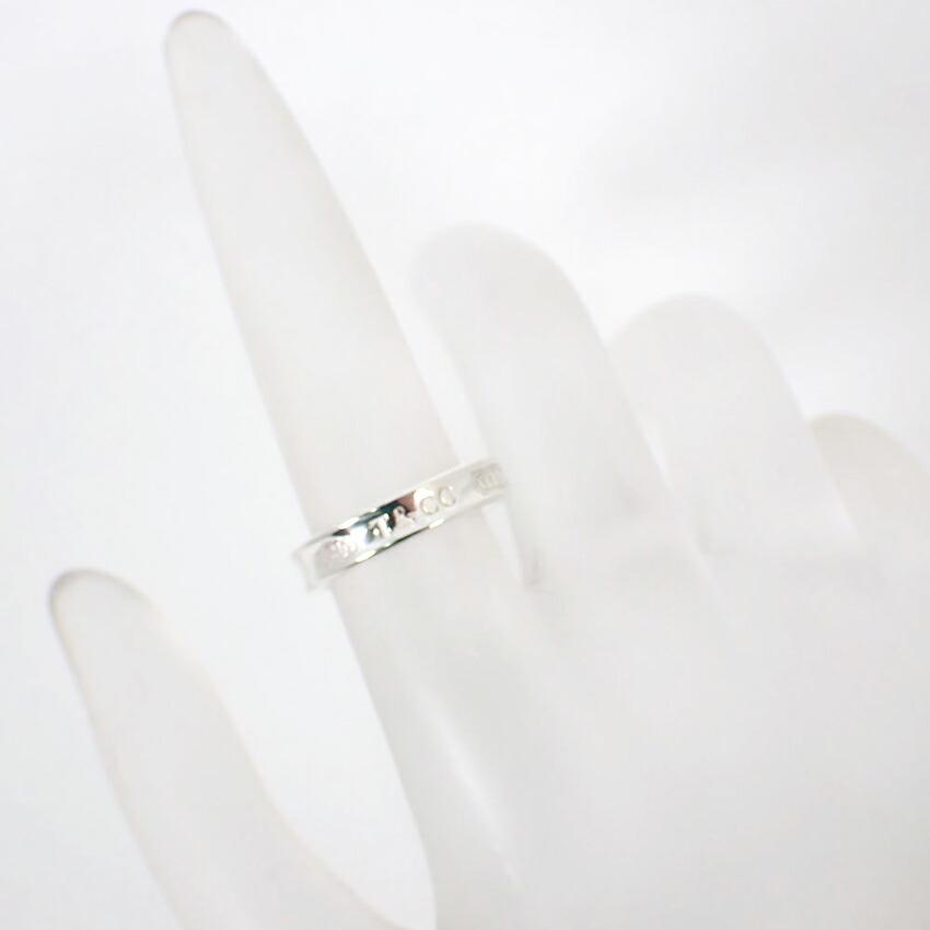 Used Tiffany 925 1837 Narrow Ring, Size 7, j58-2