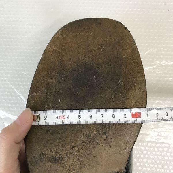 West Germany 70s-80s? Vintage obermain Leather Plain Toe 8 / 26.5cm / Black Business Dress Shoes(USED)