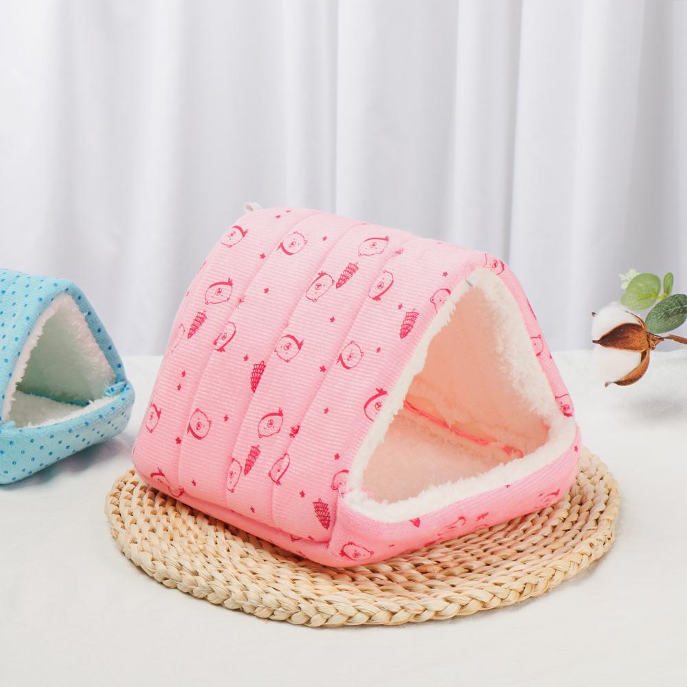 1 Pcs Hamster House Guinea Pig Nest Small Animal Sleeping Bed Winter Warm Cotton Mat Soft Accessories For Rodent/Guinea Pig/Rat
