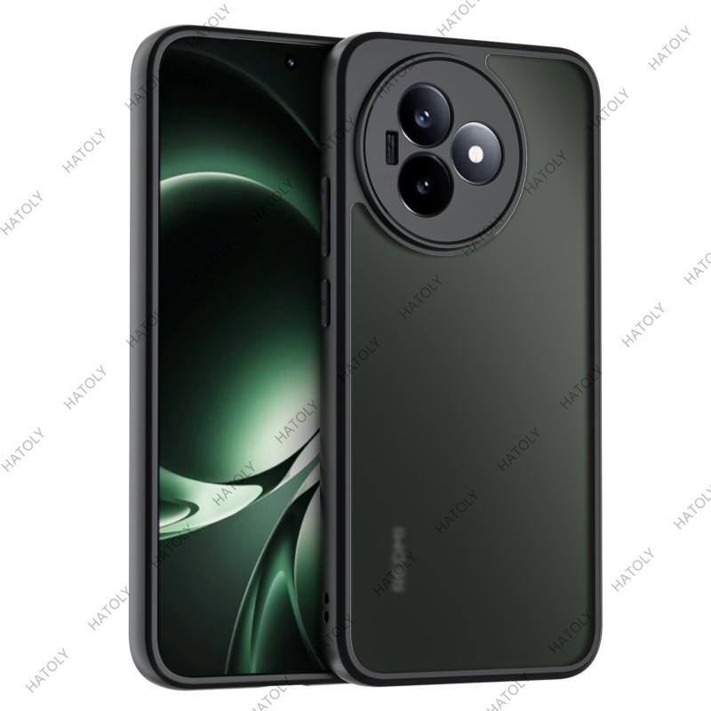 Für Redmi K80 Ultra Hülle für Redmi K80 Ultra Hülle Schlichte schwarze matte Hülle Anti-Fingerabdruck Handyhülle Für Redmi K80 Ultra 5G