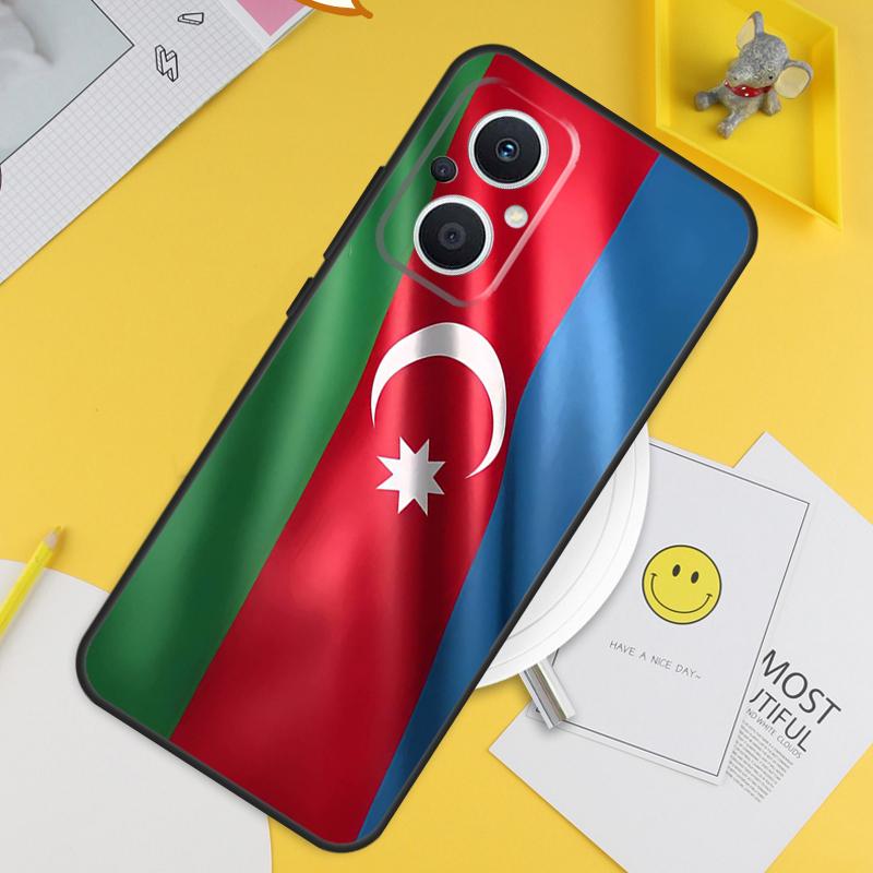 Azerbaijan Flag For OPPO Reno 8T 11F 12F 13F 14F 7 8 Lite 10 11 12 13 14 Pro OPPO Find X9 X8 X5 X6 Pro Case