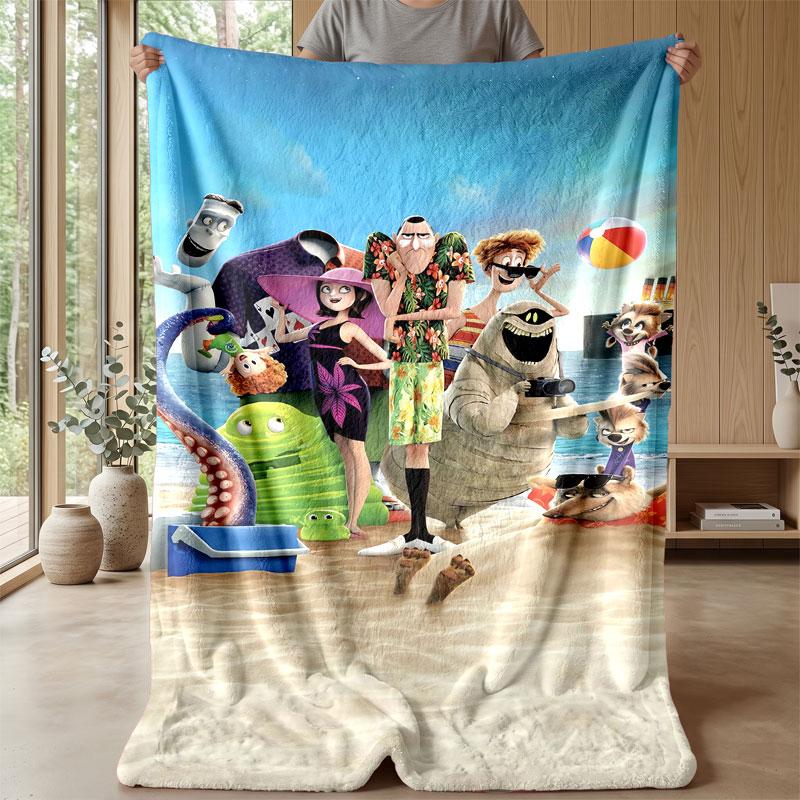 Soft Flannel Blanket Lightweight Cozy Bedroom Living Room CoverHotel Transylvania