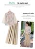 Mom's New Chinese Style Chiffon Shirt - Seven-Sleeve Top for Spring & Autumn