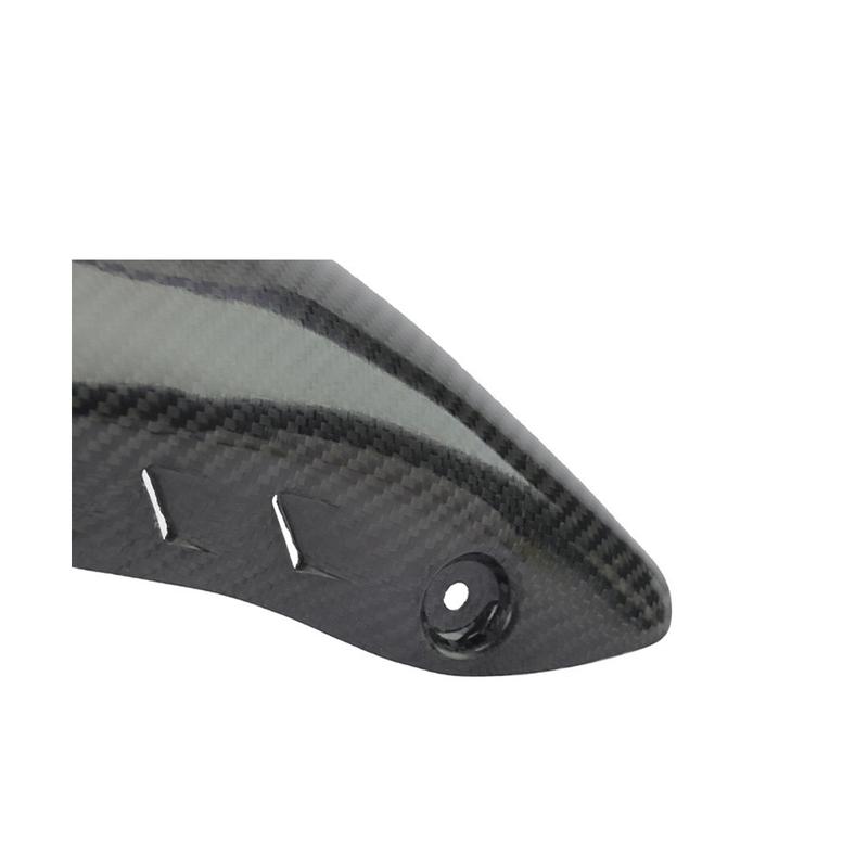 Exhaust Link Pipe Cover Carbon Fiber Anti-Scald Cap Heat Shield Guard Proof for DUCATI Monster 821 1200S R