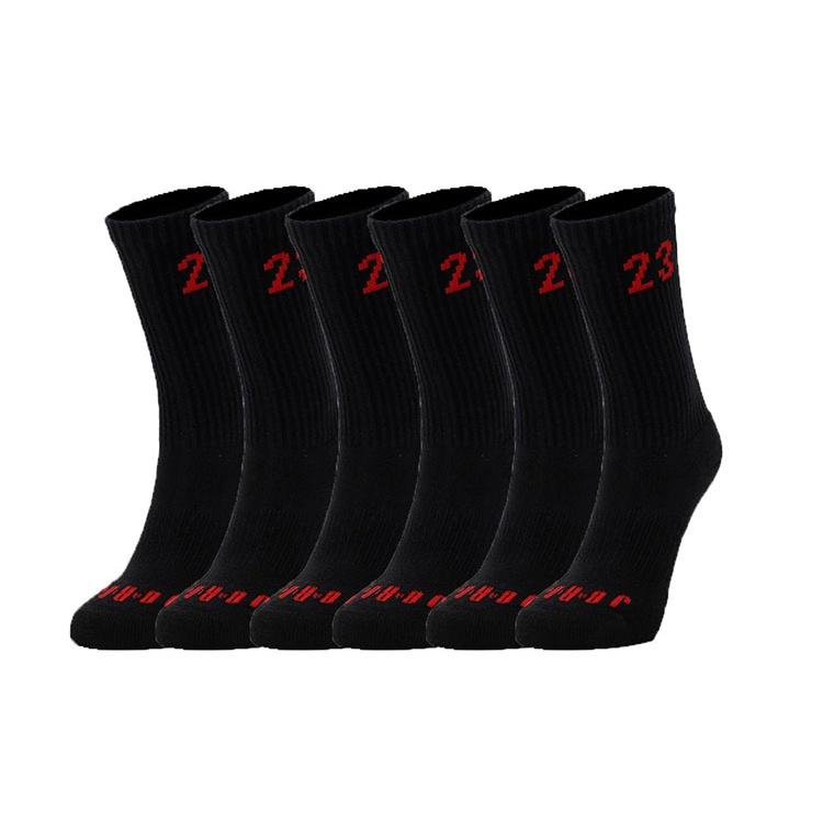 Unisex U Air Jordan Essential Crew 6pr Sports Stockings 6 Packs Black DH4287-011 S