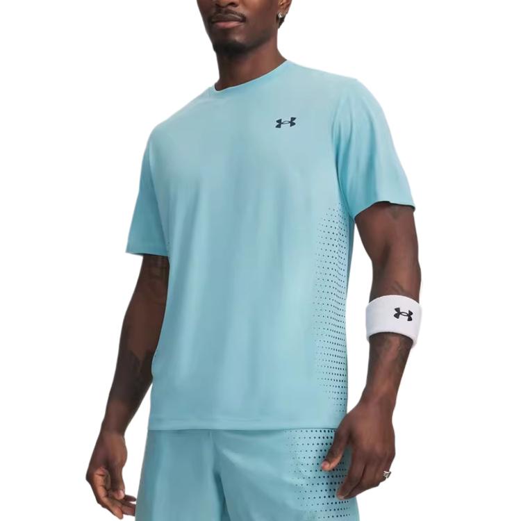 Under Armour SS26 Tech Play Crew Neck Solid T-Shirt Men tops 6009833-425 S