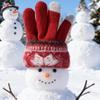 Winter Warm Knitted Gloves, Fashion Handmade Christmas Snowflake Embroidery Touchscreen Gloves for Women Men, Christmas Gifts