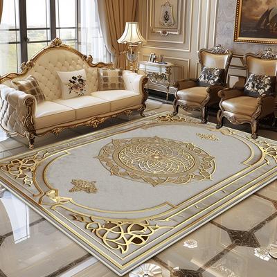 Europese Luxe Woonkamer Tapijt Goud Decor Huis Grote Oppervlakte Kleden 200x300 Slaapkamer Bedzijde Zacht Pluizig Vloermat Aanpasbaar