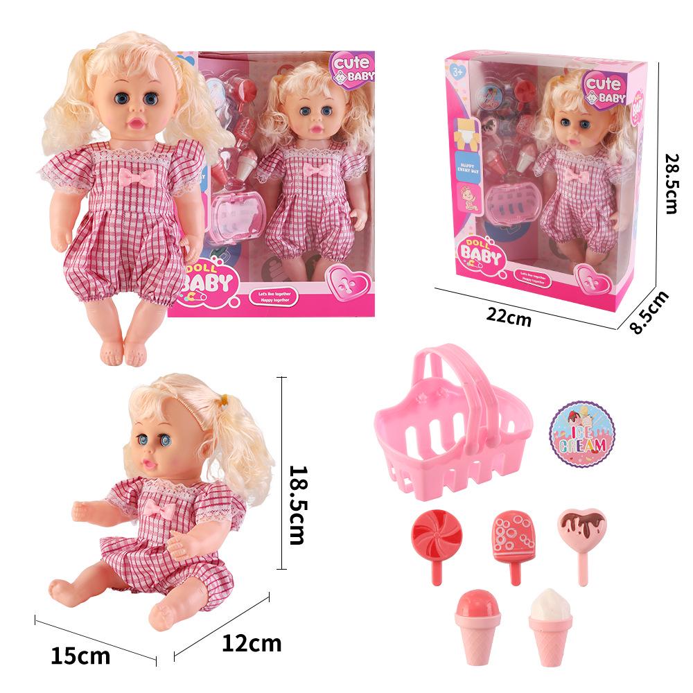 12-Inch Soft Talking Baby Doll Sleep Companion Toy - Ideal Gift for Girls