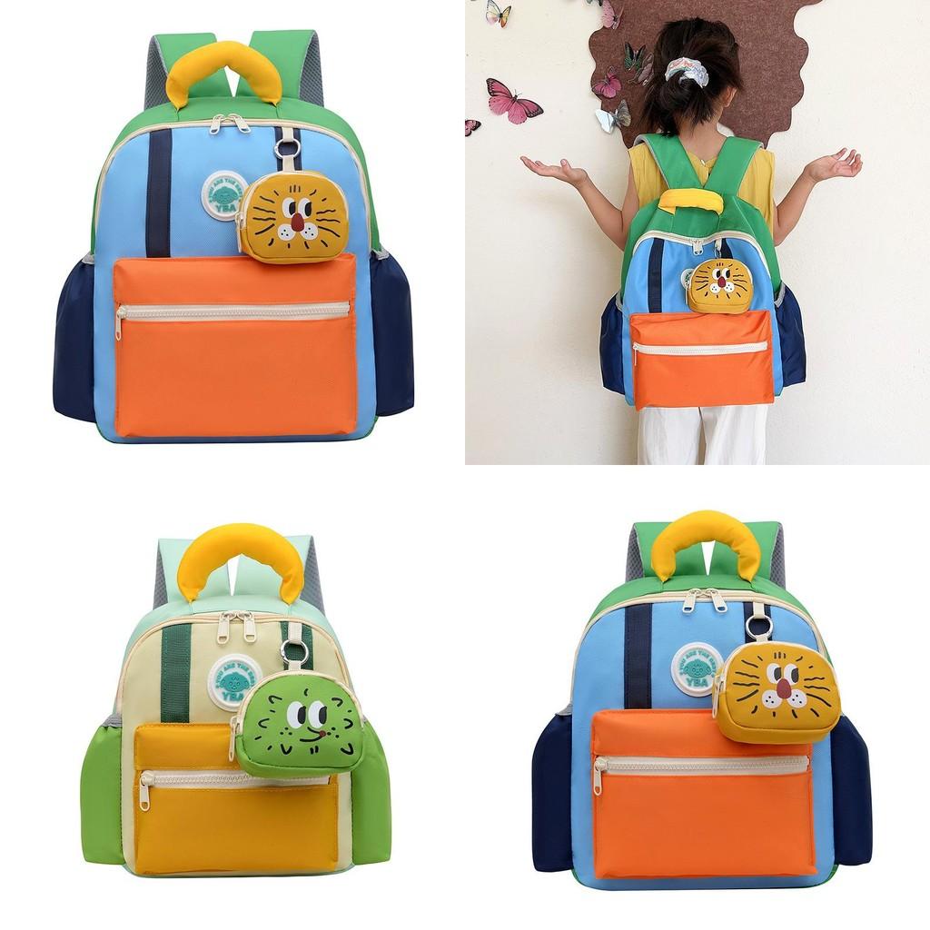 Adorable Cartoon Character School Backpack For Kids With Breathable Nylon Material