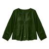 Fashion Women's Linen Shirt Casual Long Sleeved Top For Spring And Summer