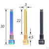 2Pcs Bike Ti Hydraulic Disc Brake Fixed Bolts