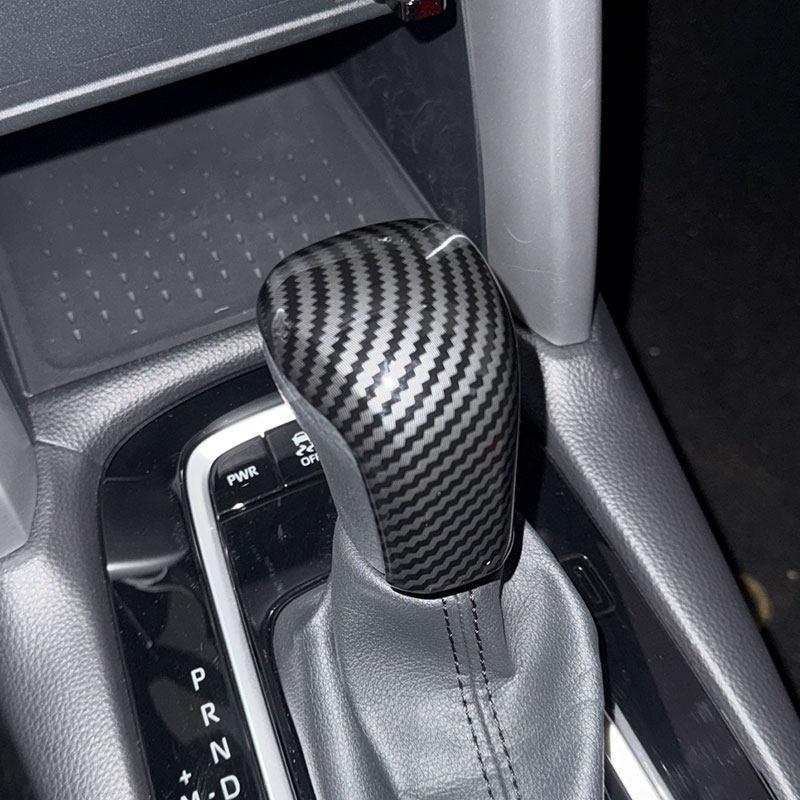 

Carbon Fiber Texture Car Gear Shift Head Cover Trim ABS For Toyota Camry Avalon - Corolla E210 - CHR -