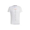 T Shirts Men's White Crew Neck Moderate Straight Fit HT9442