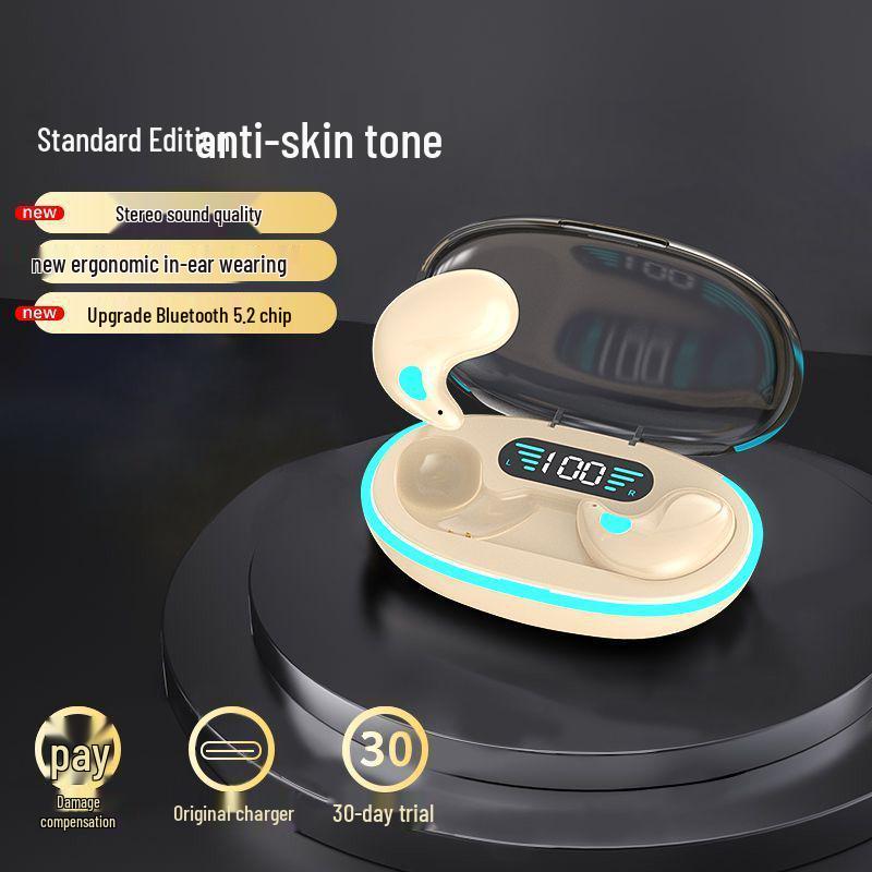 Wireless In-Ear Sleep Headphones: Long-Wearing, Noise-Canceling, Waterproof, Compact, Long Battery, High-Comfort.
