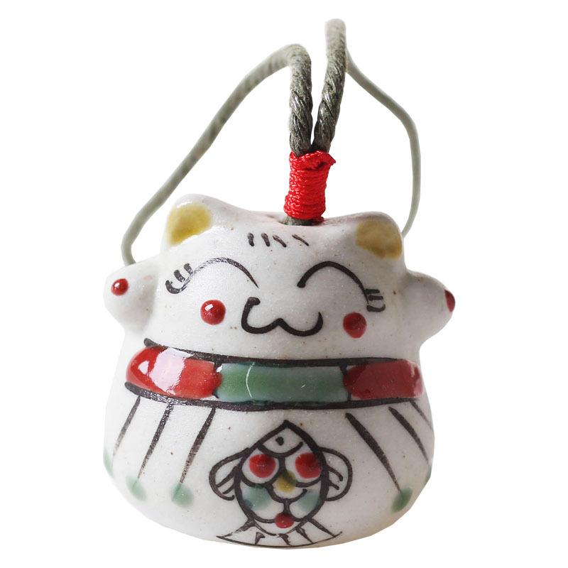 Artizanat Ceramic Păpușă Sunny Cadouri Pisică Norocoasă Clopoței de Vânt