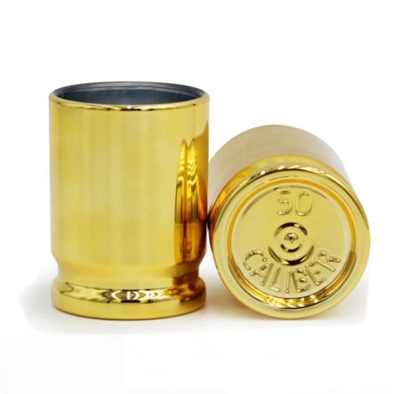 4pcs 90ML Golden Bullet Design Cups - Travel Mugs, Ideal for Hunting & Outdoor Enthusiasts, Unique Gift Holiday Celebrations