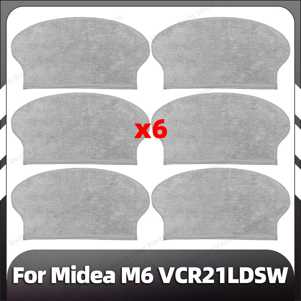 Compatible for Midea M6 VCR21LDSW  Robot Replacement Side Brush HEPA Filter Mop Pads Spare Parts Accessories