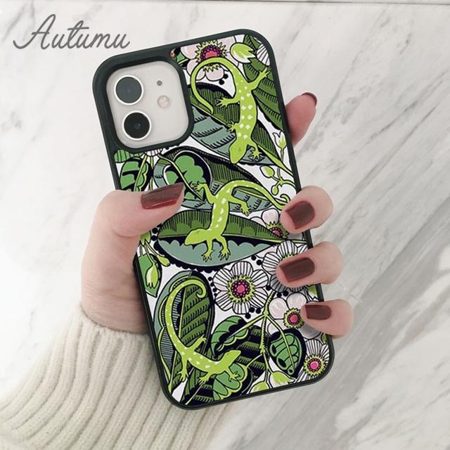 Gecko Lizard Phone Case for iPhone 11 12 13 14 Pro Max mini X XR XS SE 2020 5 6S 7 8 Plus Samsung Galaxy S21 S22 Cover shell
