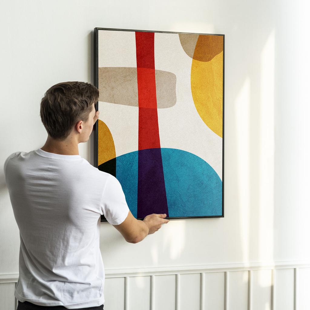 Poster Colorful Geometric Abstraction