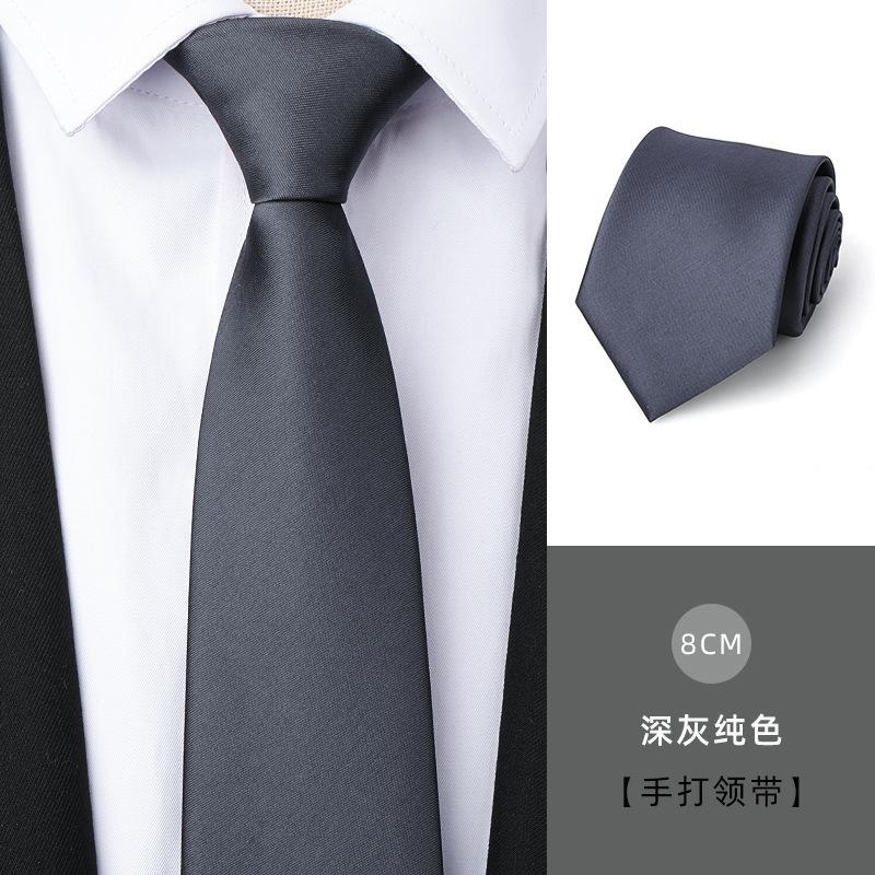 Tie Men'S Dress Business Handsome Blue Strip Zipper Professional Wedding Groom Korean Version Zipper Hand Tie