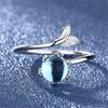Mermaid Foam Cool Wind Super Fairy Opening Ring Mermaid Ji Fishtail Mermaid Tears Female Sen Is A Lady Gift