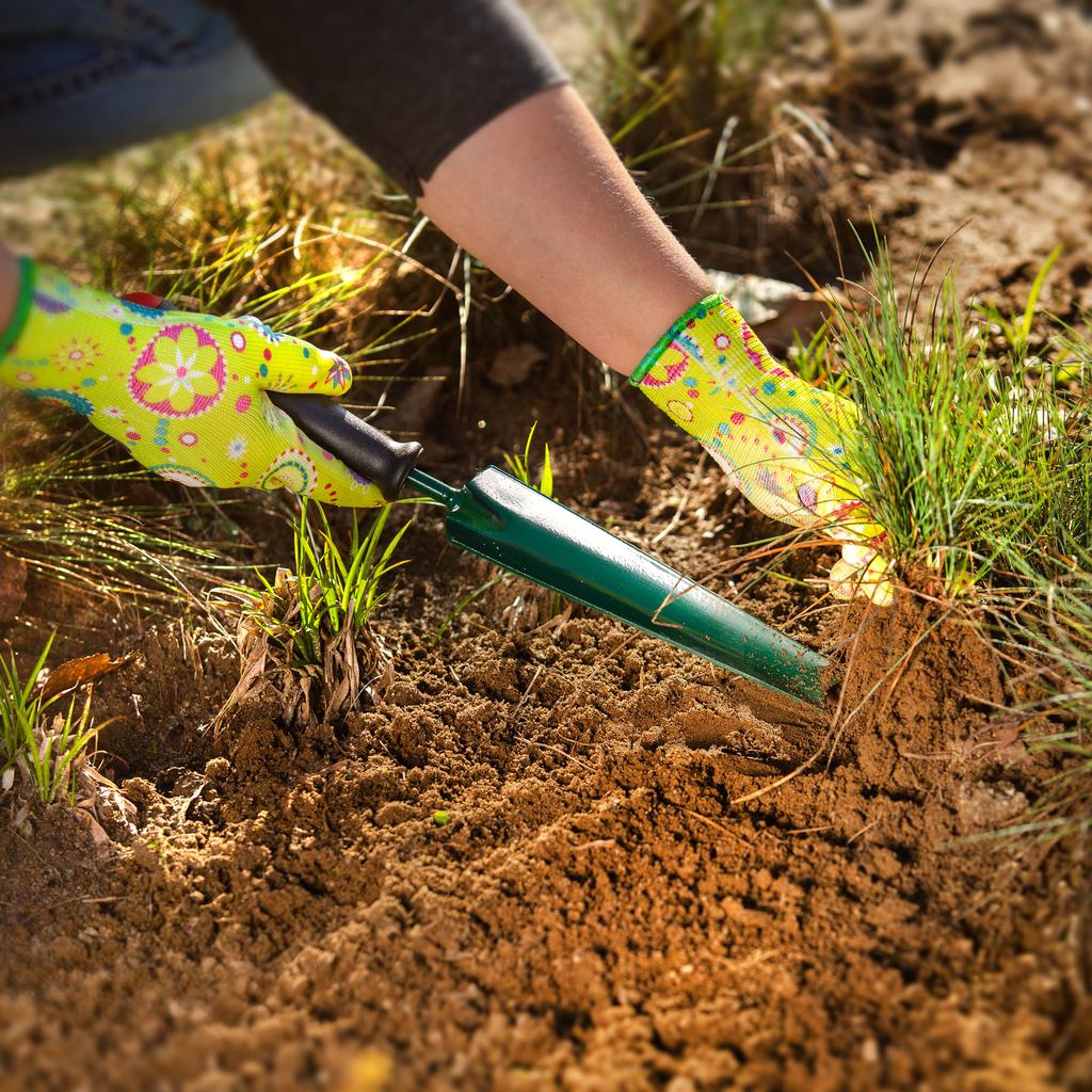 KADAX Gartengeräte-Set 3-in-1 Breite Schaufel Ausstecher Für den Garten Stark