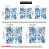 2pcs,2D Plane Printing Pattern Curtains Cute Snowmen Winter Gifts (3) Polyester Fabric (without Rod) Decorations Inside Use for