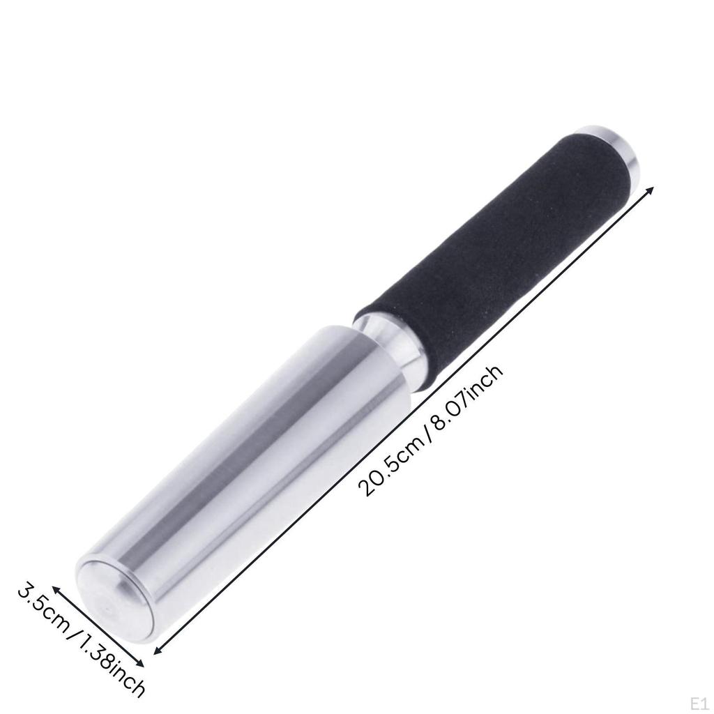 Handheld Sax Repair Roller Metal Body Saxophone Imperfection Remover Black Grip Handle Brass