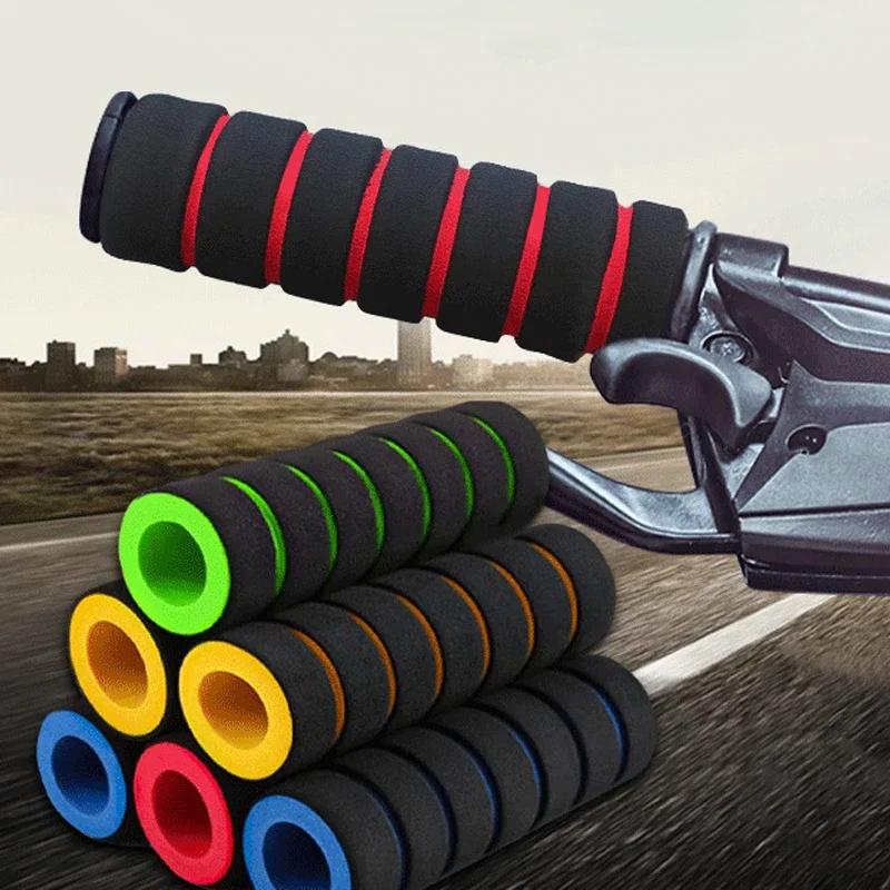 4 Pcs Motorcycle Bike Sponge Grip Cover Handlebar Non-Slip Bike Grips - Enhance Your Racing Bicycle Comfort Tool Accessories