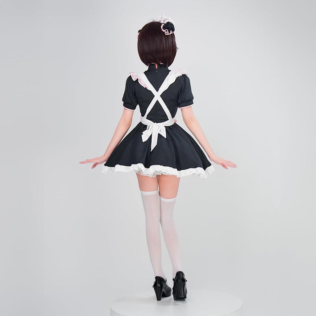 Halloween Cosplay Costume Dress Chinese Dress Maid [milky Time] Mini-length