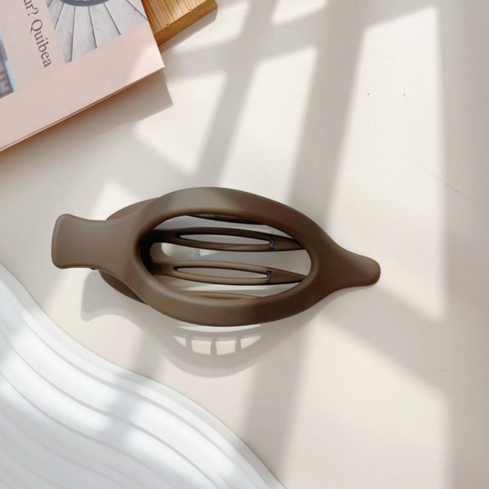 Korean Oval Duckbill Hair Clip Women's Simple High-End Headwear Updo Accessory