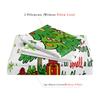 3pcs Christmas Tree & Snowflake Duvet Cover Set - Festive Holiday Bedding With "Stink! Stank!" Text Print Green & Red Design