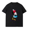 Summer New Cartoon Disney Mickey Mouse Print Couple T-shirt For Men Women Short-sleeved O-neck Tees Casual Sports Oversized  Top