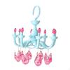 Clothes Drying Hanger with 8 Clips Storage Rack Drip for Gloves Baby
