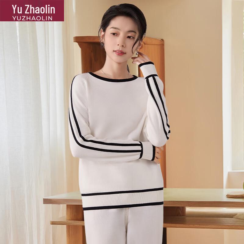 Yu Zhaolin Women's Long Sleeve Crew Neck Knit Pullover