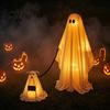 Mysterious Lawn Decorations for Party Halloween Ghost Dog Decoration, Spooky Ornament with LED Lights And Easy Assembly Ornaments Remote Control,