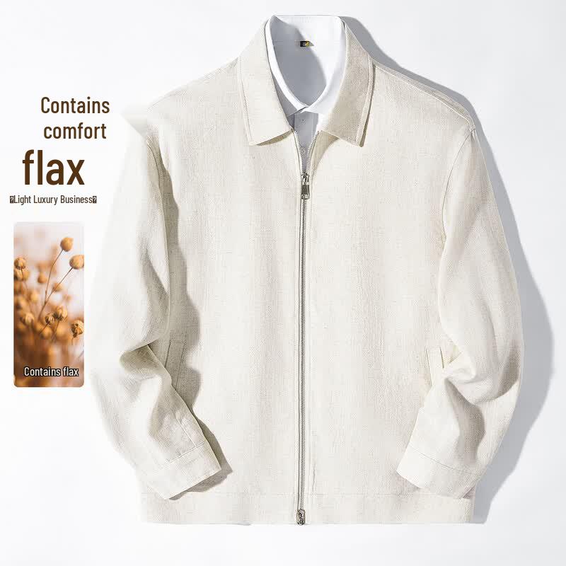 Caesar Men s Linen Blend Lapel Jacket 50