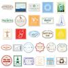 116 Retro Postmark & Fresh Cartoon Graffiti Stickers for Water Bottles - DIY Guka Style