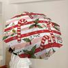 1pc Candy cane Automatic Open/Close Umbrella, Formal Events - Ideal Gift for Family or Friends, Outdoor Accessory yy251211142