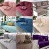 Color Solid Plush Sofa Covers Cushion Universal Slipcover Four Winter Seasons