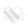 4Pcs Window Handle Transparent Cordless Mini Blinds Bottom Rail Pull Replacement Clamp for Cellular Honeycomb Roller Shades Lift