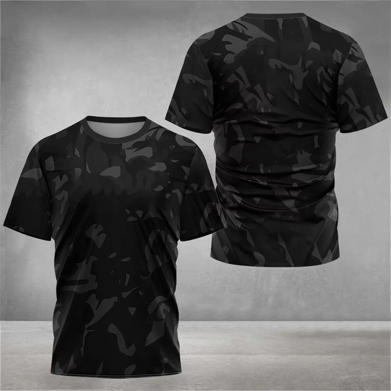 New Summer Sports T Shirts For Men Fashion Trendy Streetwear 3D Printed Fitness T-shirts Loose Quick Dry Running Gym Tees