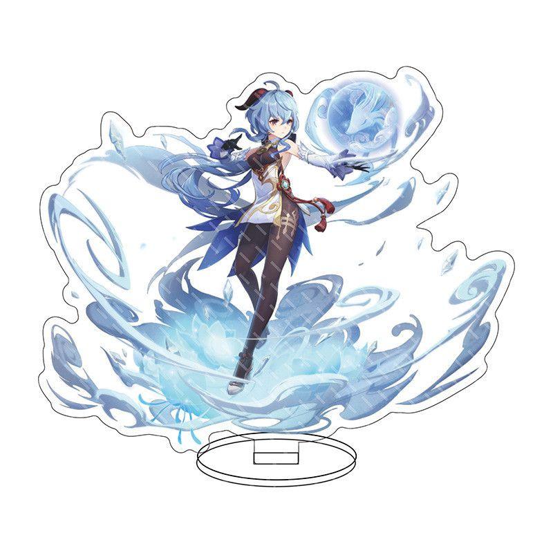 Exquisite Genshin Impact Barbatos Keqing Barbara Acrylic Figure Stand For Display Decor