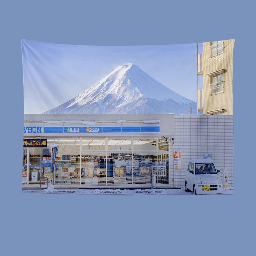 Mount Fuji Background Wall Decoration Tapestry Home Living Room Tapestry