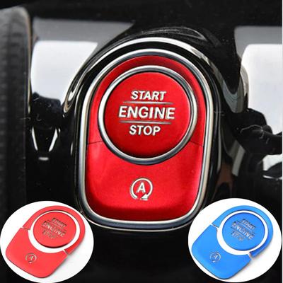 Auto Motor Start Stop Taste Trim Abdeckung Für Mercedes Benz AB CLA GLB GLA Klasse W177 W247 C118 X247 H247 Auto zubehör