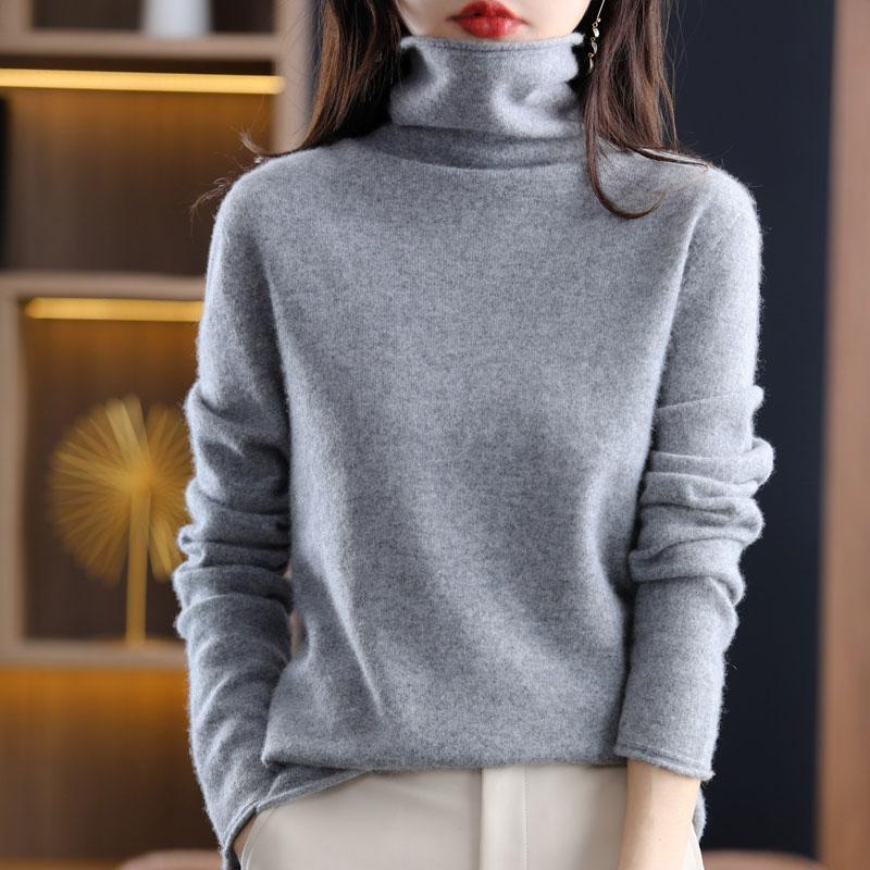 

Женский кашемировый свитер Qinghe cashmere 30% кашемир 70% шерсть Женский осенне-зимний кашемировый свитер мягкий и теплый XXL