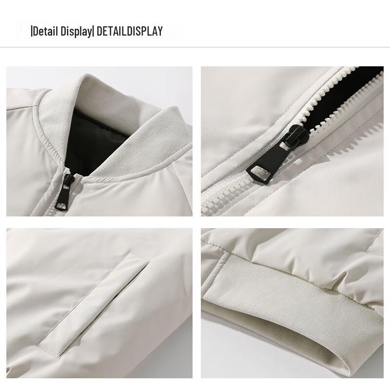 Jeanswest Unisex Baseball Collar Padded Jacket