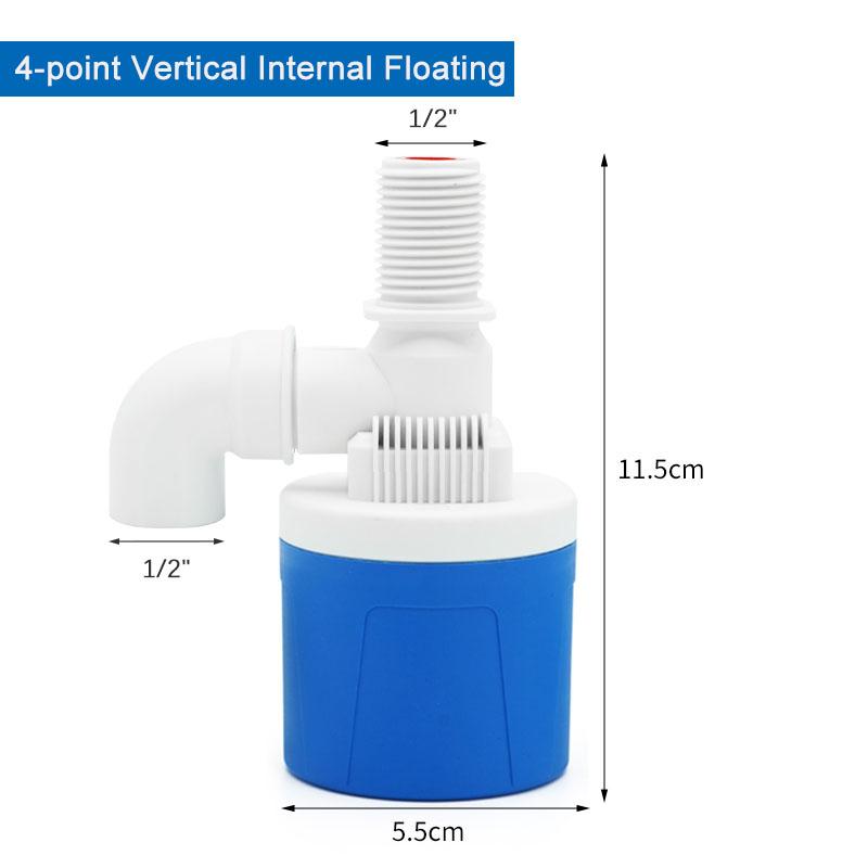 1pcs 1/2" Male Thread Water Tank Float Automatic Float Valve Internal installationTower Float Ball Valve Tank Valve