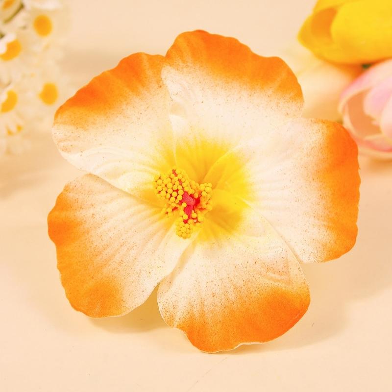 5 Pieces Tropical Flower Hair Clip for Women Girls Lightweight Comfortable Hair Ornament Secure Grip Cloth Fabric